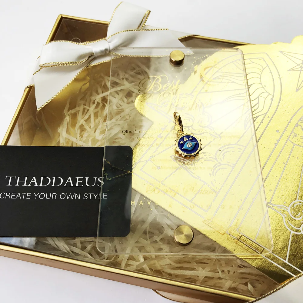 Ciondolo con ciondolo blu Nazar Eye argento Sterling 925 di alta qualità nuovi gioielli fortunati per donna uomo