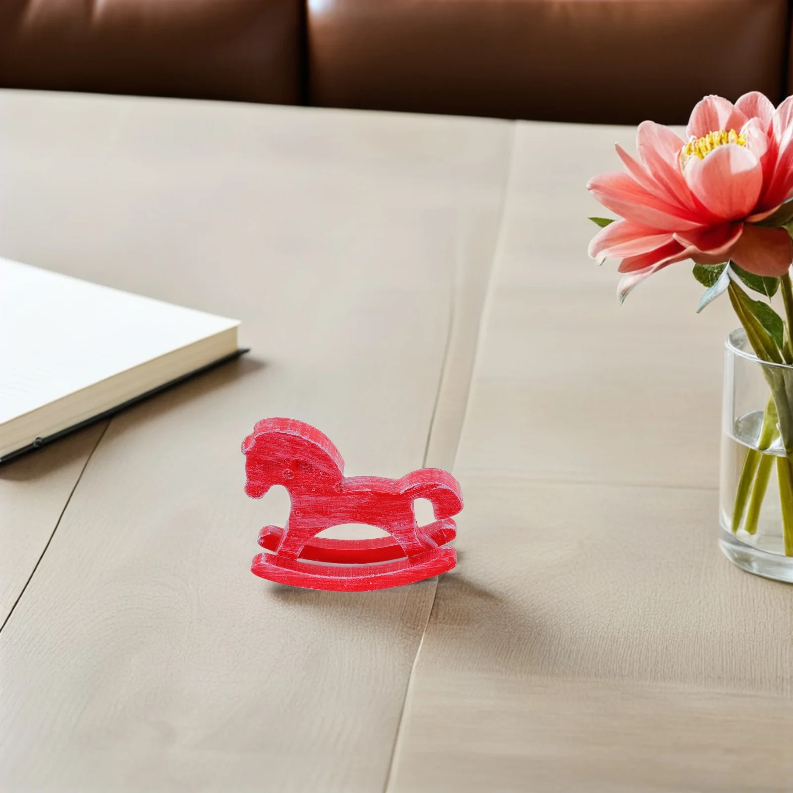 هزاز الحصان الخشبي الحيوان النحت خمر رسمت باليد مكتب مذاكرة الديكور الحنين عيد الميلاد زخرفة رف الكتب ريفي