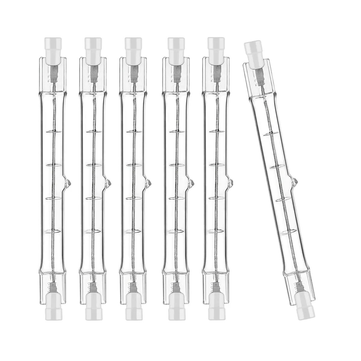 R7S Halogen Light Bulb 118mm 200W 230V Halogen Rod R7S Halogen Bulb R7S Dimmable Halogen Rod Lamp Lights 6Pack