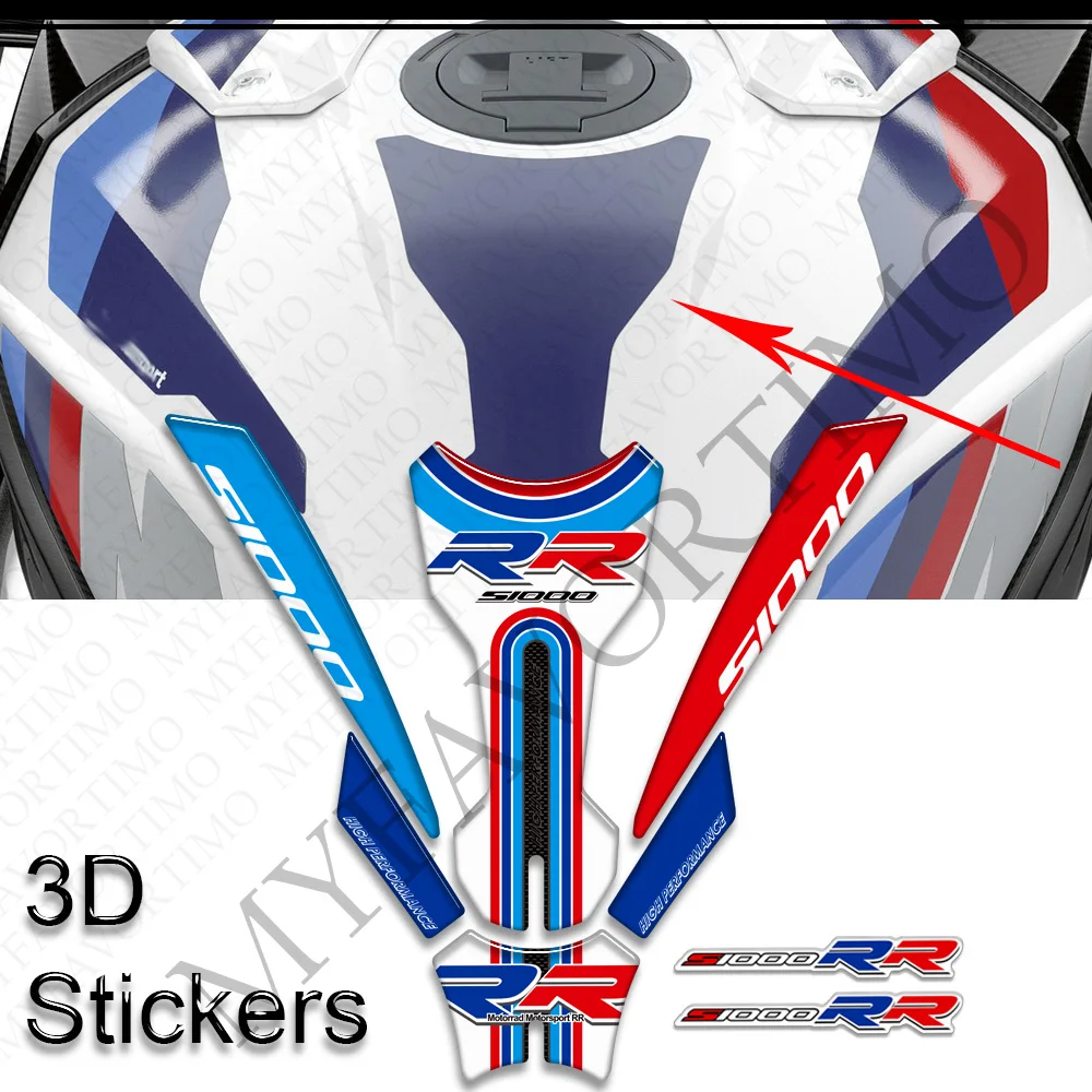 

For BMW S1000 RR S1000 M M1000RR Protector Tank Knee Pad Side Grips Gas Fuel Oil Kit S1000RR Motorcycle Stickers 2021 2022 2023