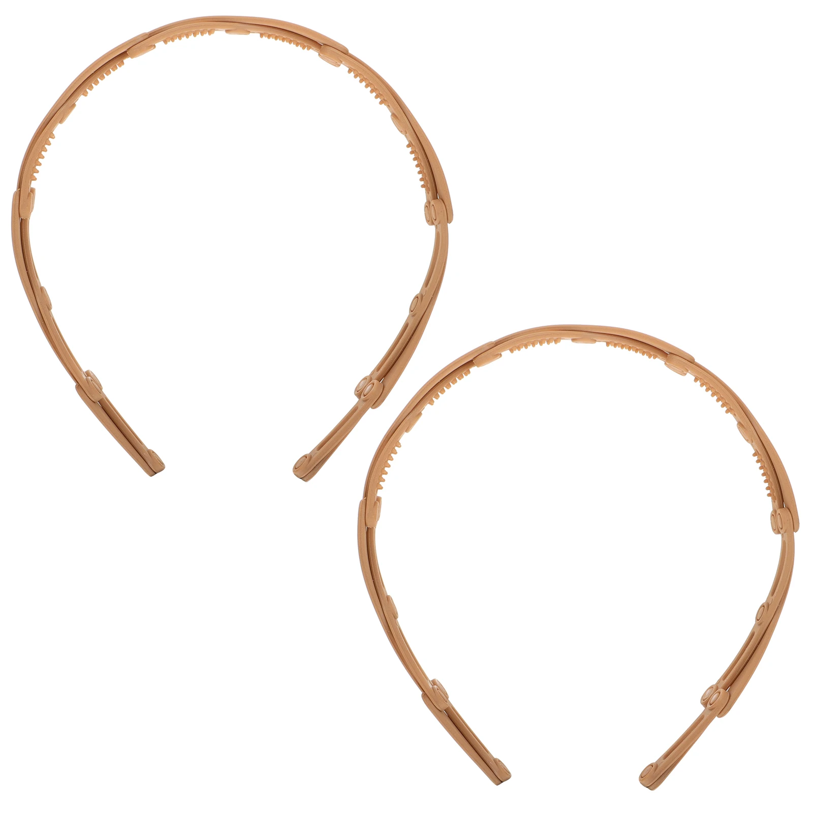 

2pcs AntiSlip Hairbands Durable Foldable Plastic Headpiece Girls Headband PocketSize Party Christmas Graduation Abs HairTool