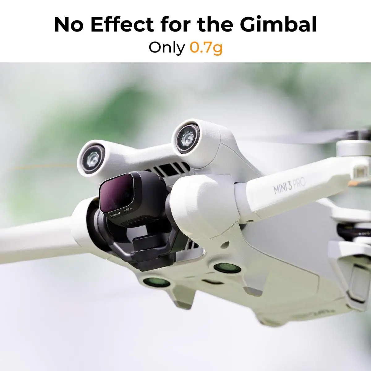 K & F Concept – filtre ND64 pour Drone DJI Mini3 Pro, réduction de la lumière, 6 arrêts avec Film vert Anti-reflet imperméable simple face