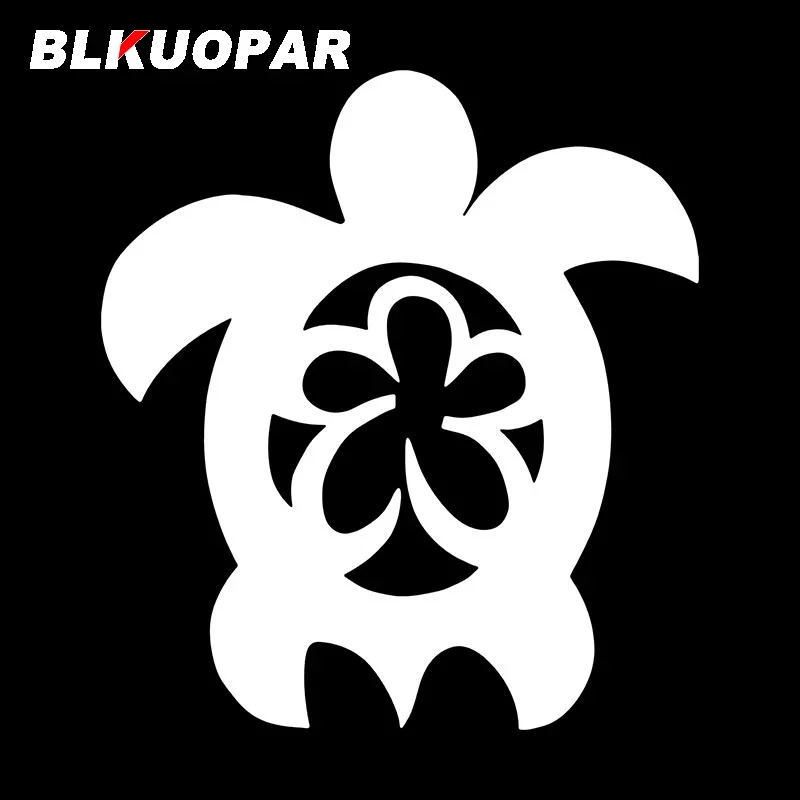BLKUOPAR Flower In Turtle Water Animals Graphics Car Stickers Waterproof Anime Decal Creative Windows ATV Car Door Protector