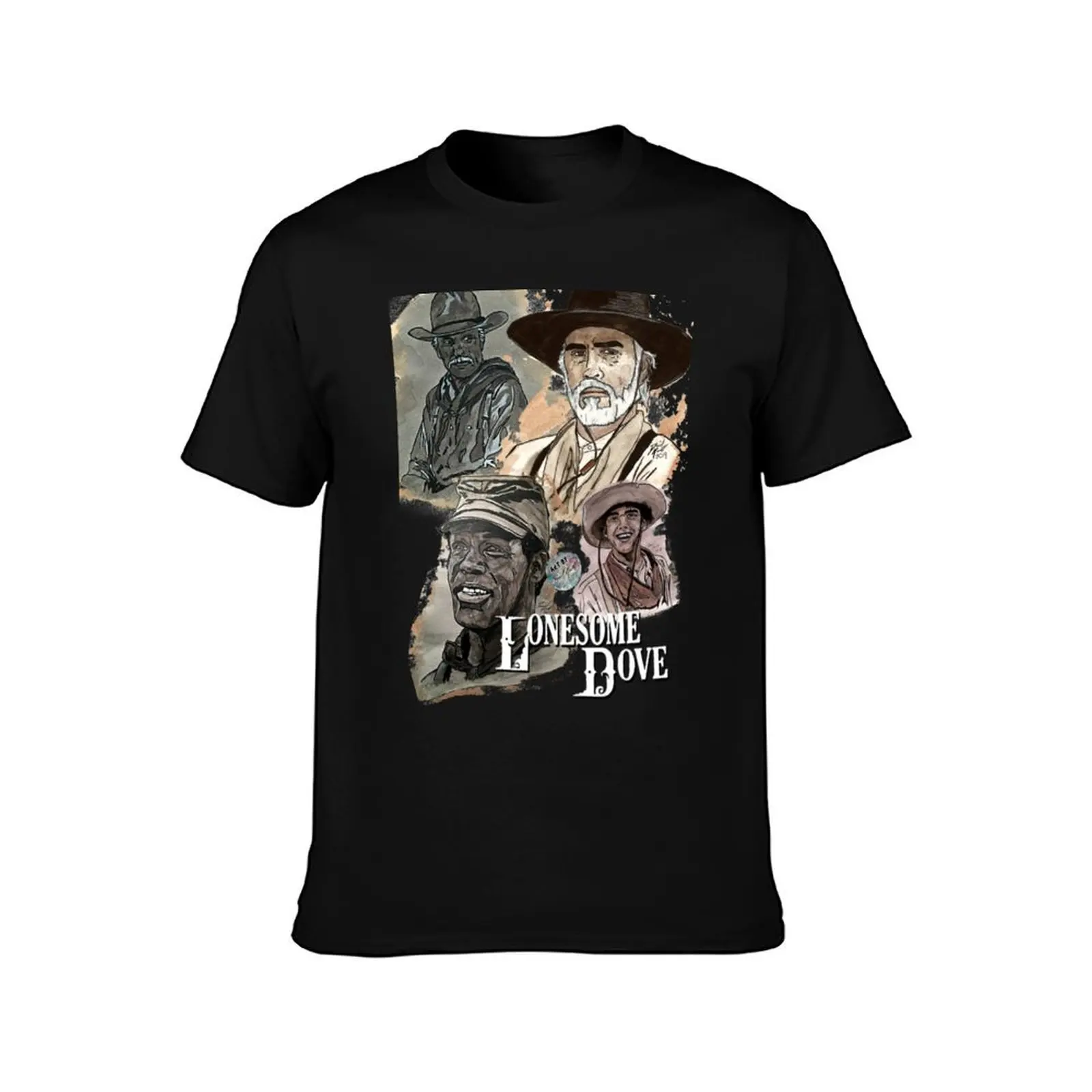 Lonesome Dove Cast T-Shirt tees anime figures shirts graphic tee anime stuff plain white t shirts men