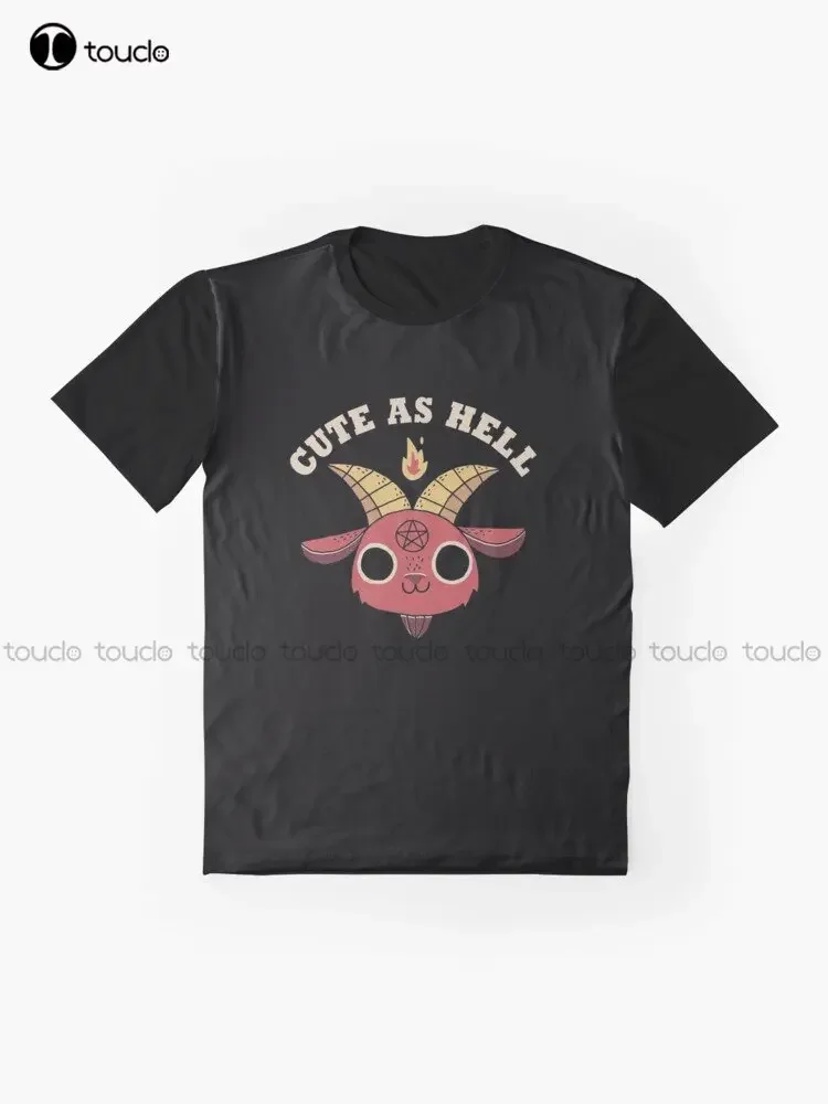 Cute As Hell Graphic T-Shirt Custom Aldult Teen Unisex Digital Printing Tee Shirts Custom Gift Xxs-5Xl Streetwear