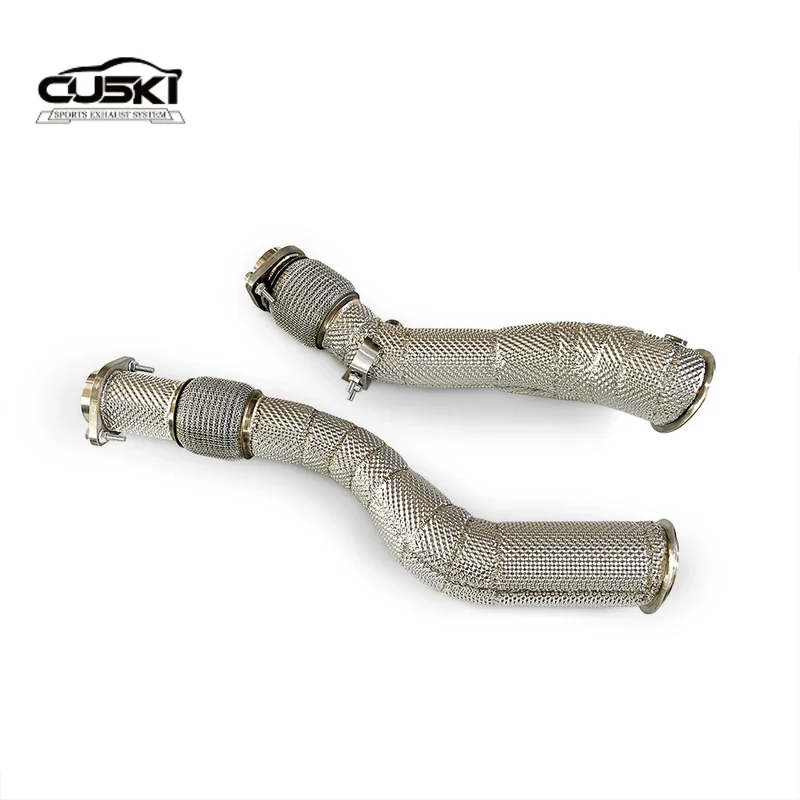 High Flow straight through Downpipe for BMW X3M/X4M F97/F98 3.0T 2019 quality stainless steel car Exhaust Modification