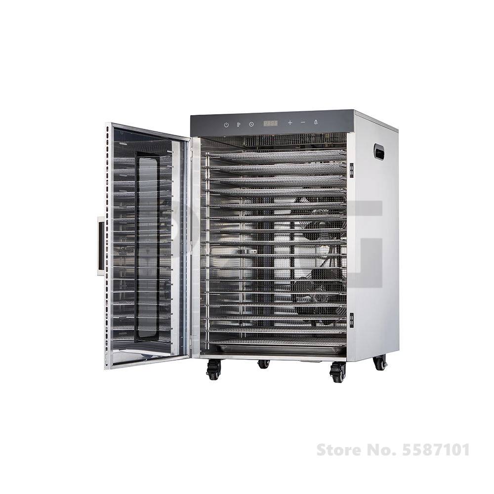 Commercial 16 Trays Food Dehydrator Fruit Drying Oven Commercial Vegetable Dryer Machine For Sale Meat Fruit Dehydrate Machine