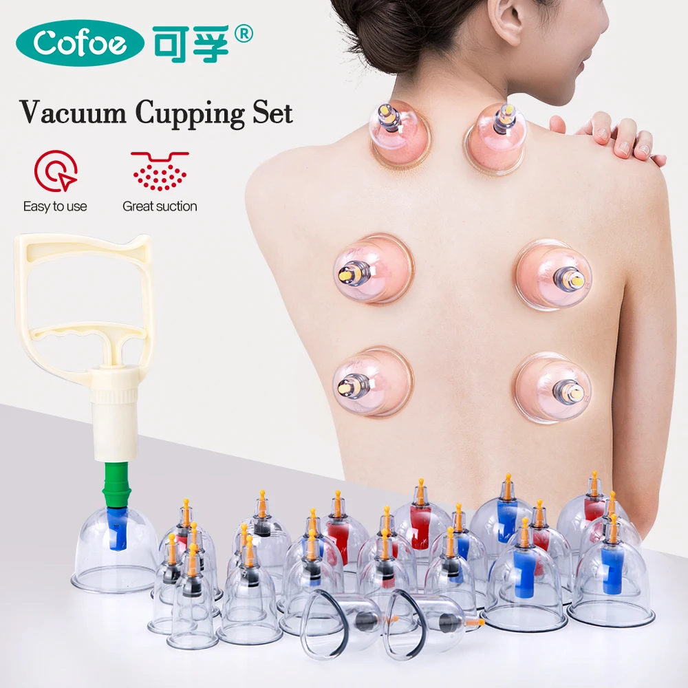 

Cofoe 24 Pieces Suction Cups Massage Vacuum Cupping Body Massager Plastic Vacuum Suction Therapy Cupping Set Cans for Massage
