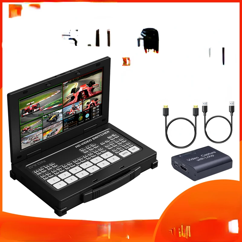 

A19Pro 6-way pilot station 4-way HDMI+2-way IP HD video Tik Tok Taobao live switching station