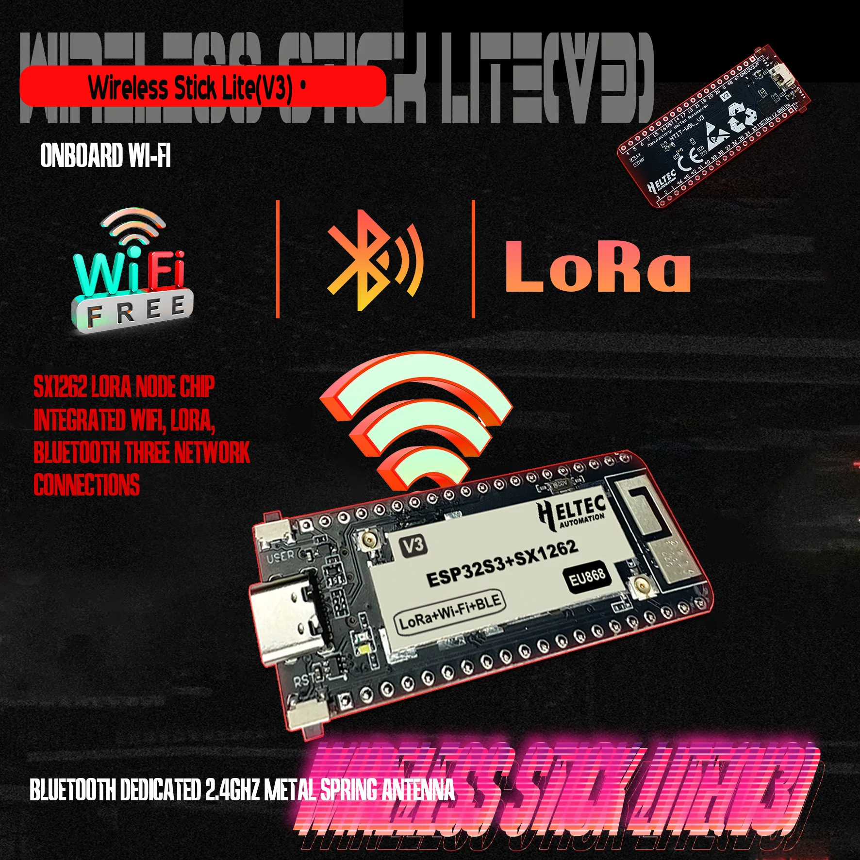 

New Heltec LoRa Meshtastic Board Messenger Mesh network Ham Radio ESP32 WIfi BLE 2024 WIreless Devboard Hot Sales for Makers IoT