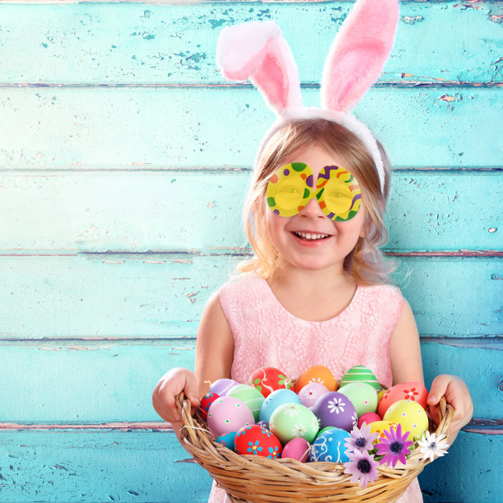 

1 пара оправок для яиц, детские очки, реквизит для взрослых, забавные солнцезащитные очки, пасхальная вечеринка, декоративные очки, реквизит для косплея, фестиваль