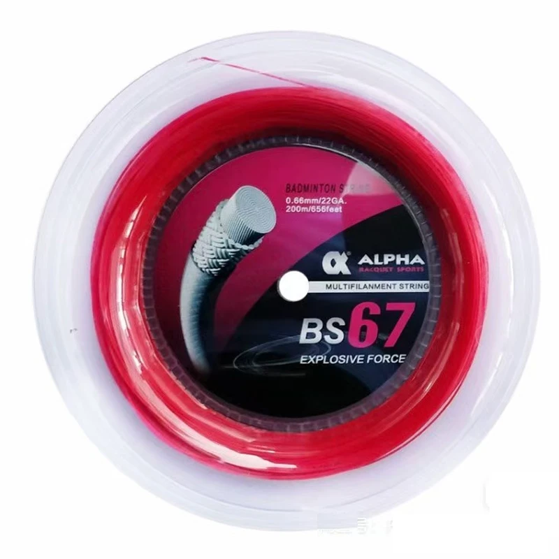 

brand-new BS67 alpha Badminton String 200m gauge 0.67mm Durable/High-elasticity/attack Badminton String