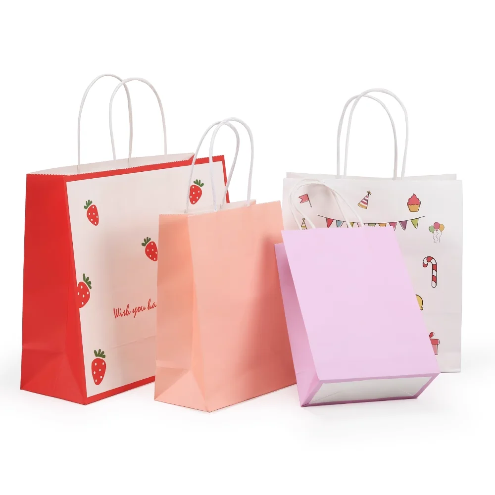 Customized kraft paper bag hand gift bag store packaging bag hand bag environmentally friendly paper bag printing logo