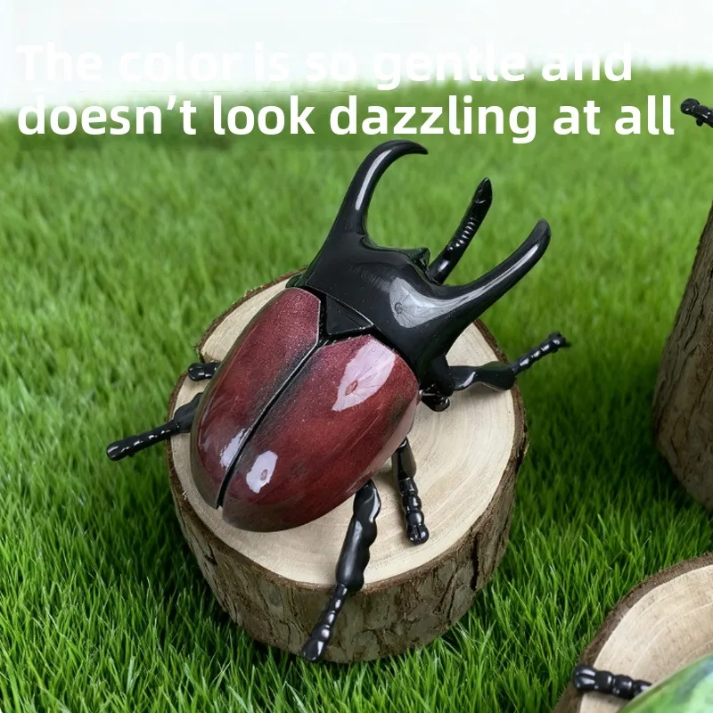 Clockwork Beetle Model Simulation Flower Beetle unicorn Movable Joint Insect Winding Crawling Children's Toy