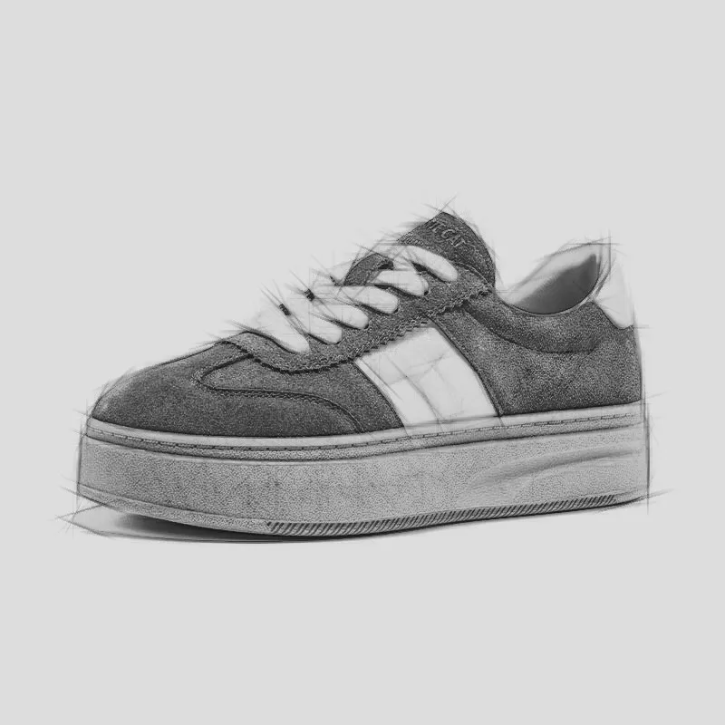 

AIYUQI Women Sneakers Shoes 2025 New Flat Genuine Leather Female Virtue Training Shoes Large-Size Casual Skateboard Shoes Female