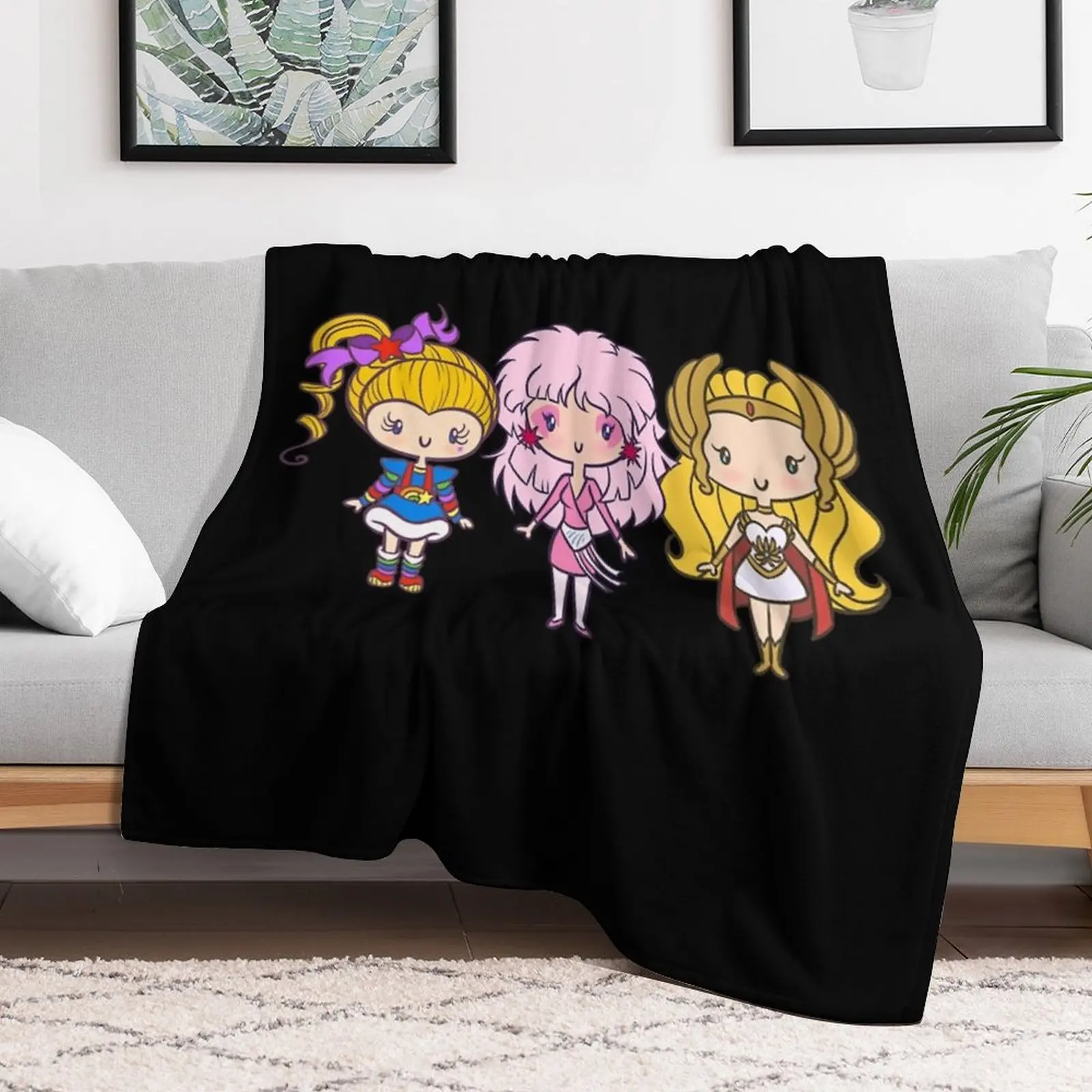 Lil' CutiEs- Eighties Ladies Throw Blanket