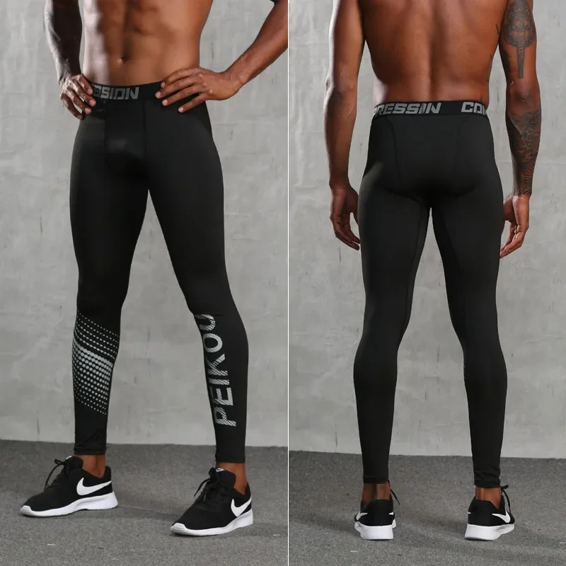 

Basketball sports tight pants, men's running training high-elastic breathable quick-drying compressed tight leggings