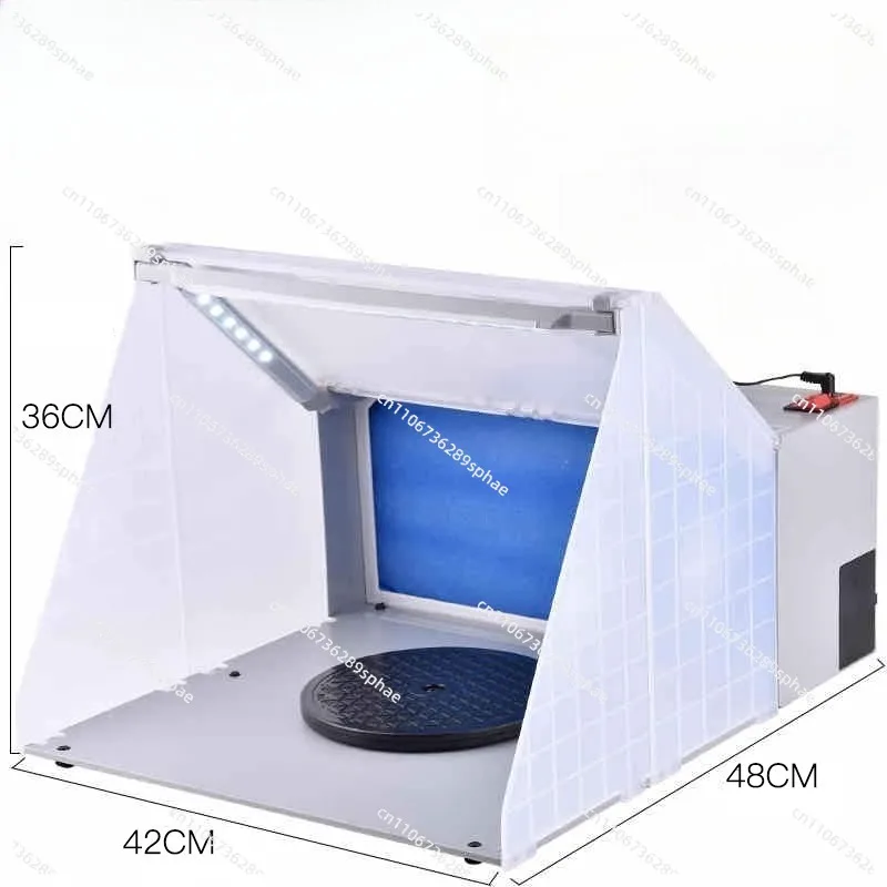 

Кабина для рисования, 220 В, кабина для распыления краски, вытяжной вентилятор, модель для рукоделия, хобби, сделай сам, со светодиодной мощной вытяжной вентилятор, древесинание