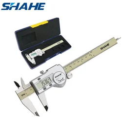 Shahe-calibrador Vernier Digital, herramienta de medición de 0-150mm, micrómetro, IP54, 0,01