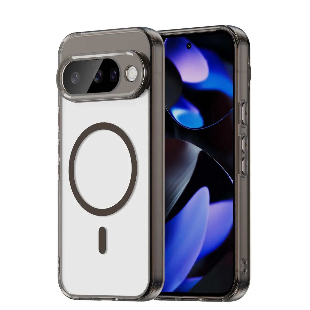 Für Magsafe Magnetische Transparente PC + TPU Handyhülle für Google Pixel 9 10 Pro XL Pixel9Pro 10A 9A Objektivfolie Kameraschutzabdeckung