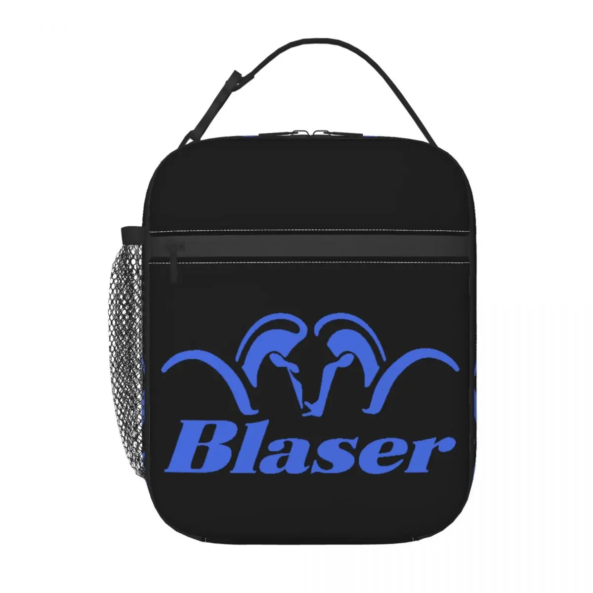 Custom Blue Blaser Firearm Gun Lunch Bag Women Thermal Cooler Insulated Lunch Box for Children School