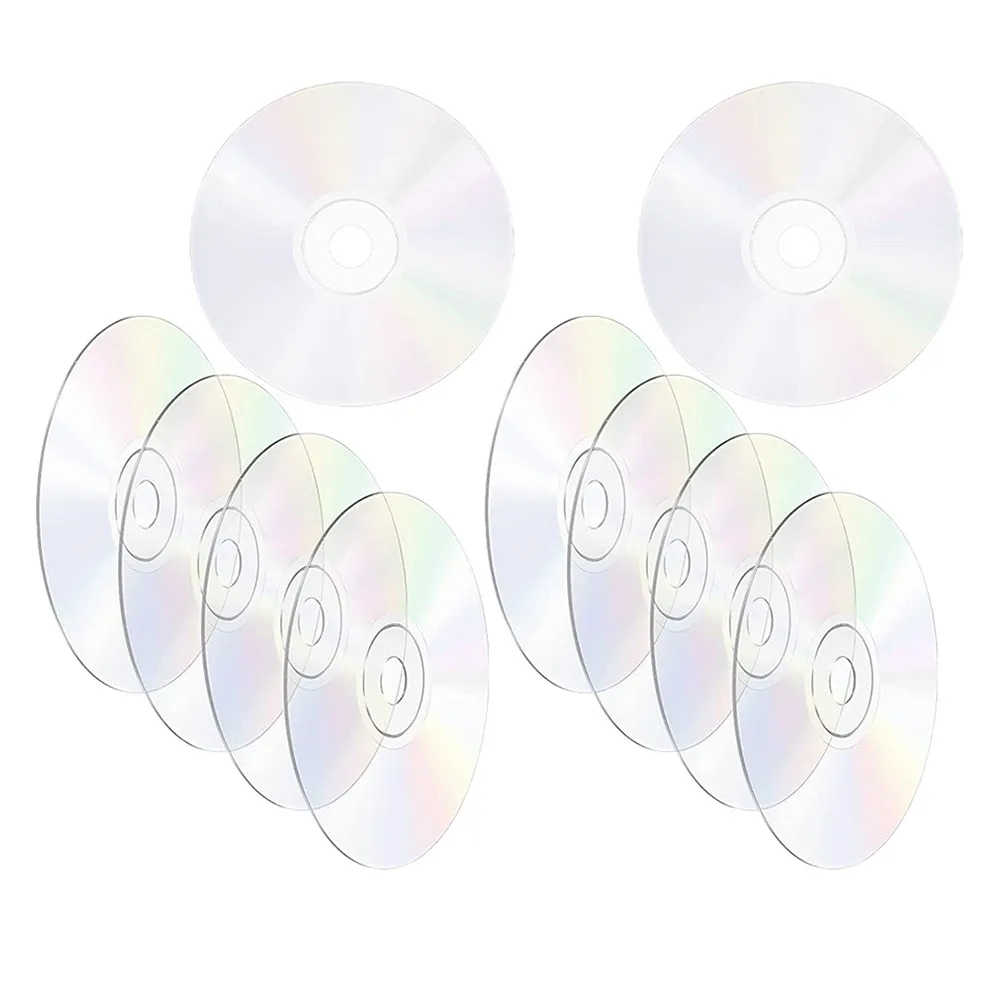 20Pcs Clear Painting Cds Plastic Blank Discs for Wall Decoration Handmade Crafts Home Party Ornaments Clear Painting Cds