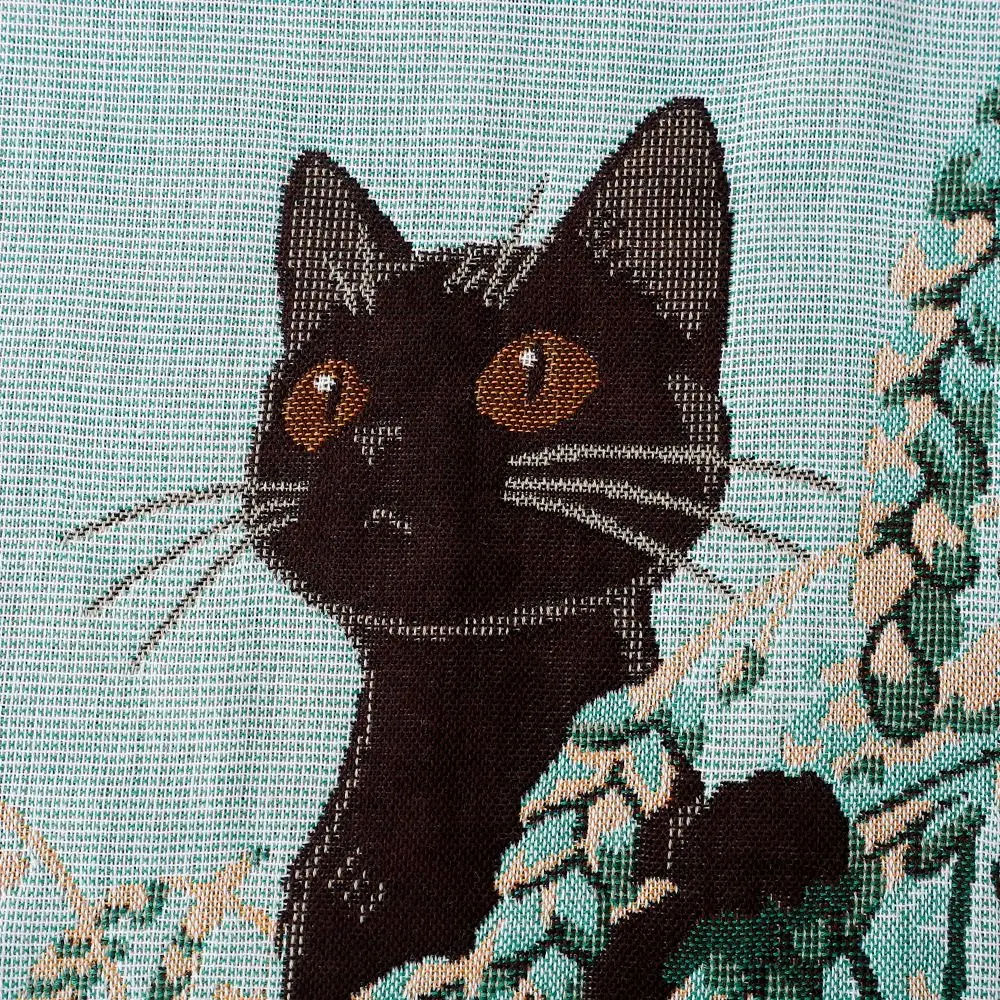 34x40cm Large Hand Towel Cat Pattern 4 Layer Cotton Gauze Pure Cotton Dish Cloth Decorative Quick Dry Tea Towel Home Restaurant