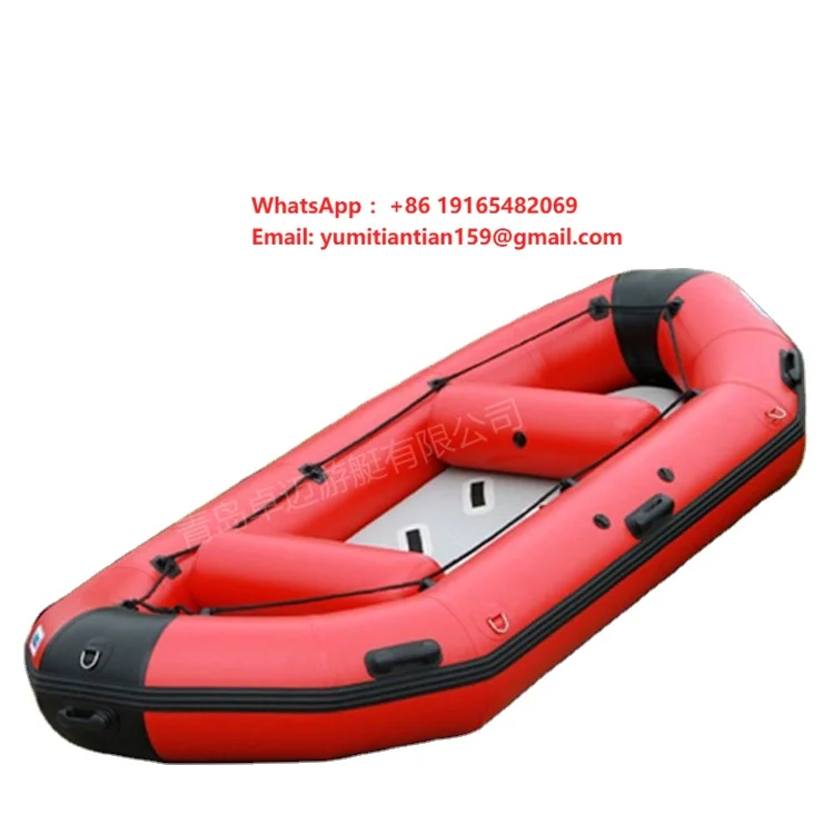 Joymax High Quality 4.3m Inflatable Kayak 14.4ft Whitewater Rafting Boat Durable Sturdy for White Water River Drifting