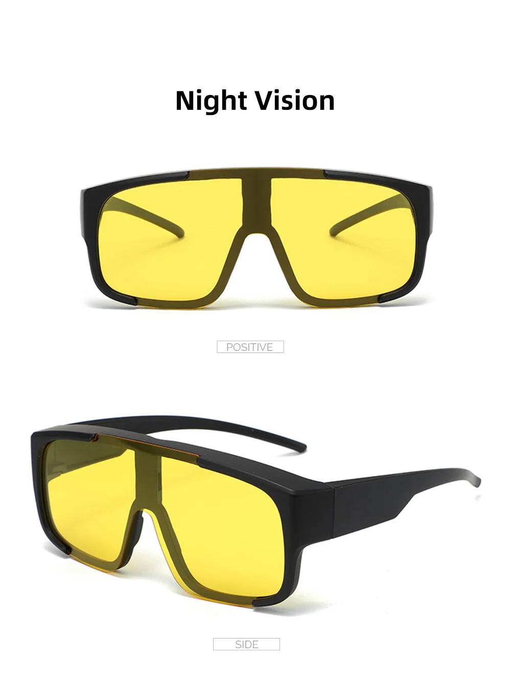 VIVIBEE Große polarisierte Brille, passend für Sonnenbrillen, photochrome Herren, Fahren, UV400, Angeln, Outdoor, Damen, verspiegelte dunkle Brille – Detail 13