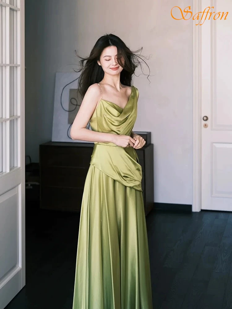 

Customized A-Line One Shoulder Elegant Fashion Evening Dress Temperament High Quality Celebrity Gowns Delicate Prom Dress