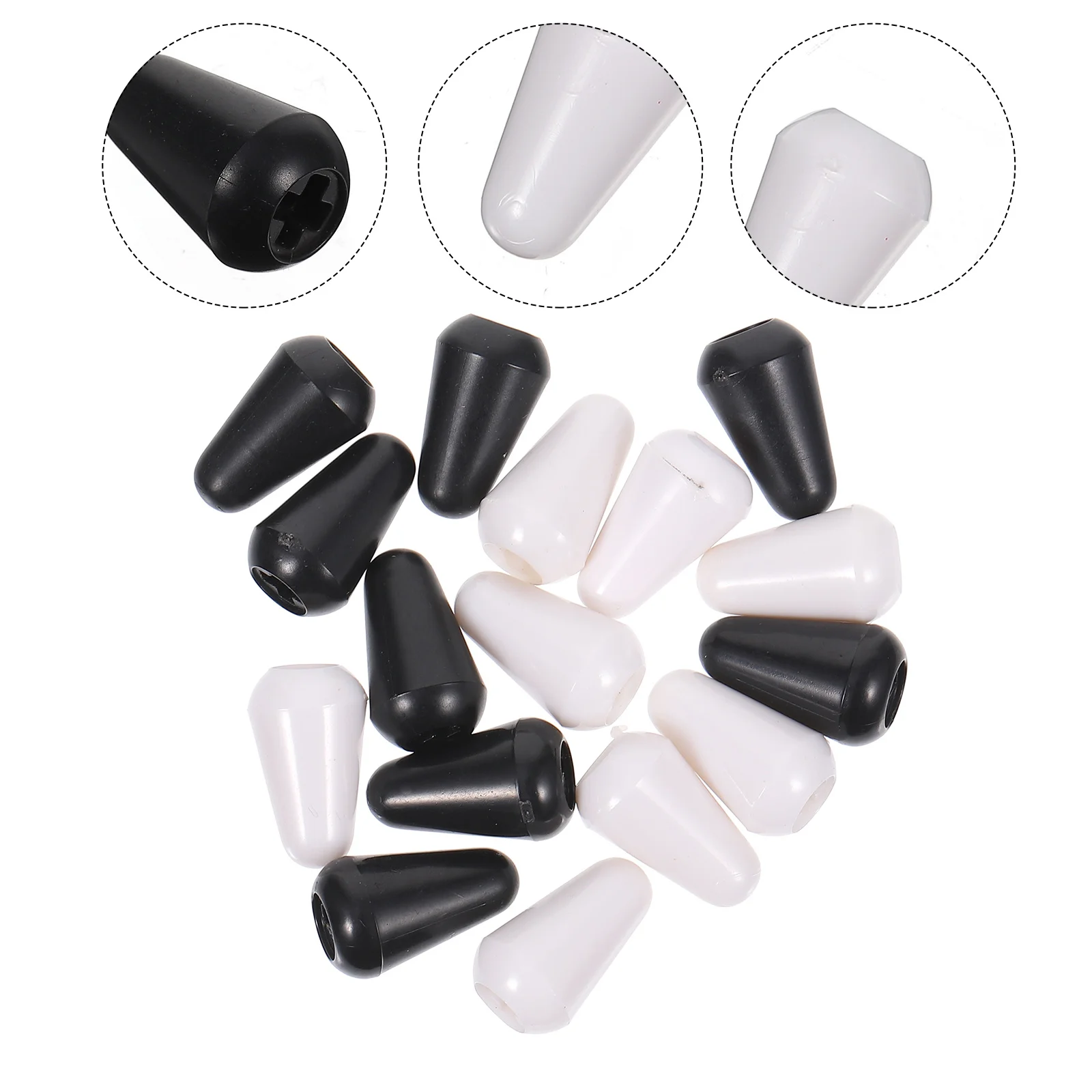 16 قطعة غطاء تبديل الجيتار مادة ممتازة تركيب مستقر مريح اللمس استبدال الملحقات 2 ألوان