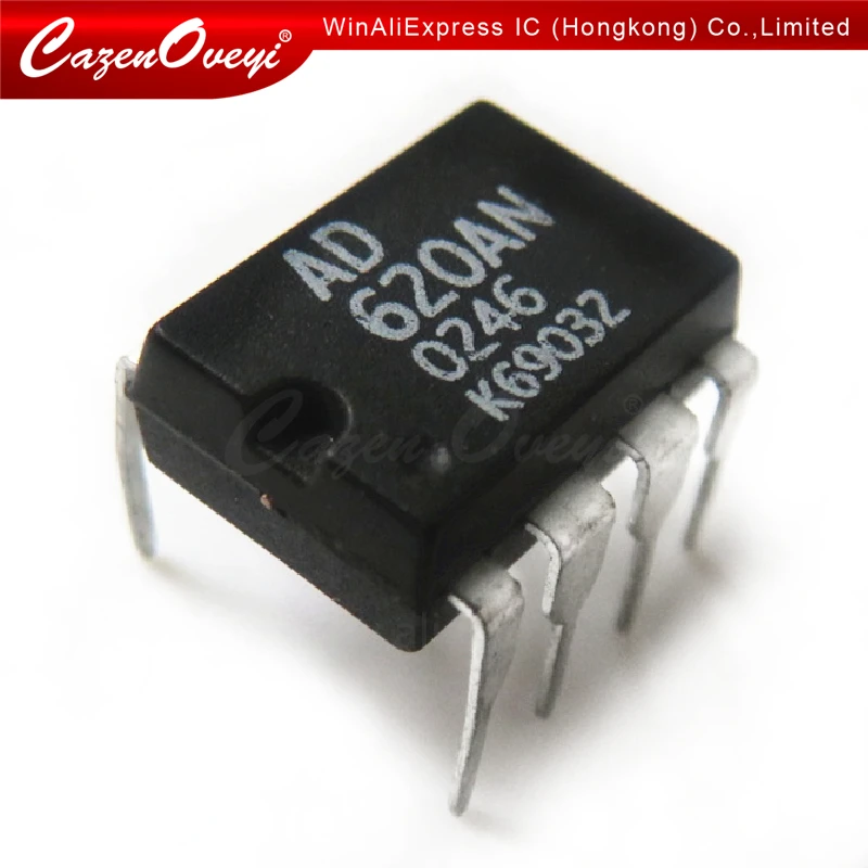 

5pcs/lot AD620ANZ AD620AN AD620A AD620 DIP-8 In Stock