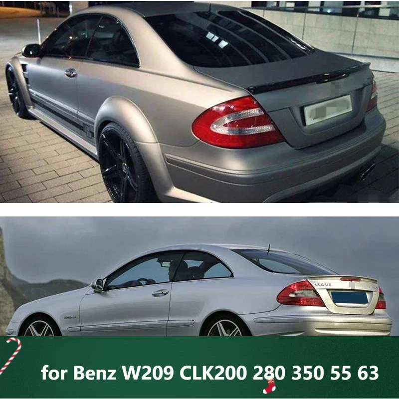 

Новый! Спойлер для Benz W209 CLK200 280 350 55 63, аксессуары для заднего крыла из настоящего углеродного волокна