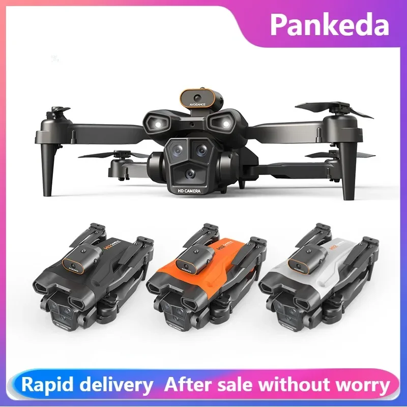 New H12 RC Drone 4K Professinal With Obstacle avoidance Wide Angle Triple HD Camera Foldable RC Helicopter WIFI FPV