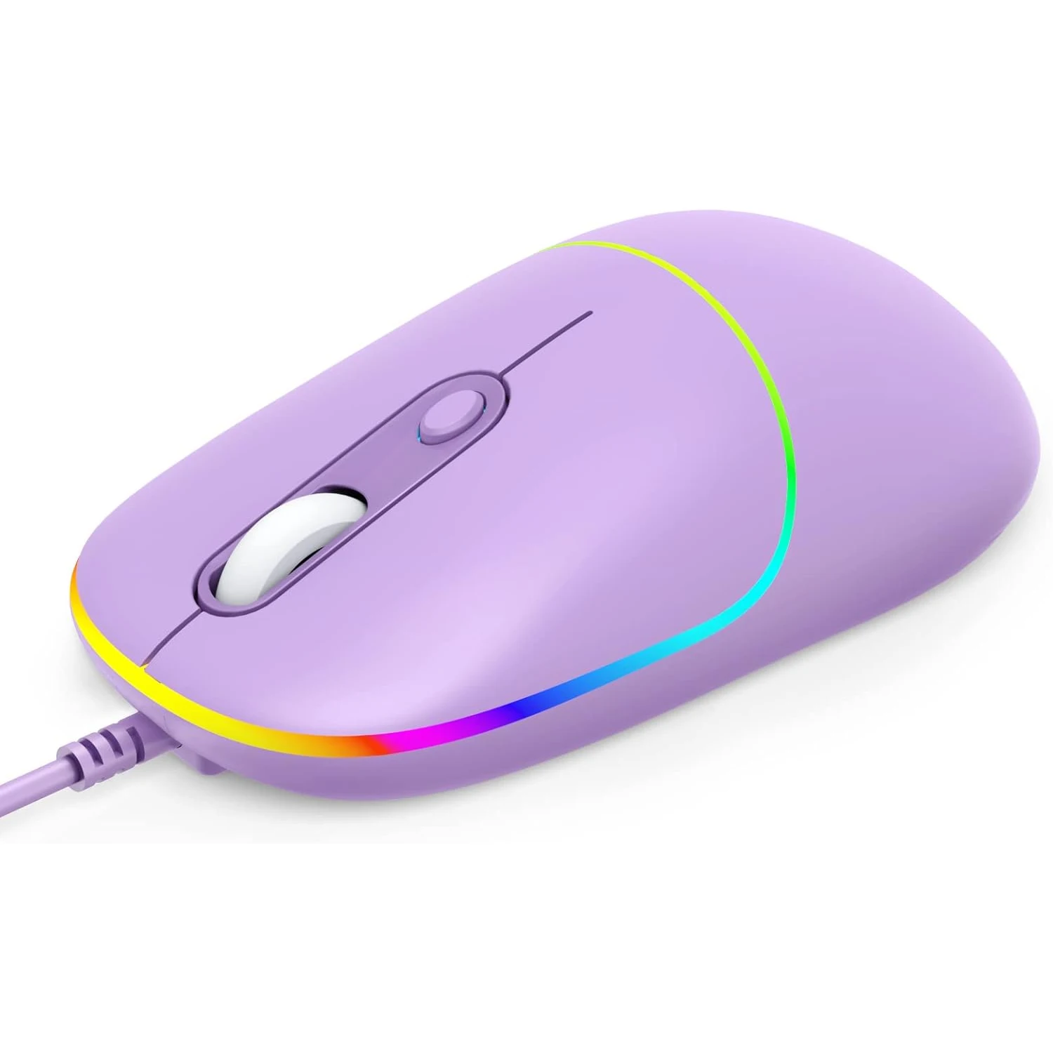 Fashion USB Wired Mouse Mute Design 6400 DPI Colorful RGB Backlight Wired Gaming Mouse Office Mice For Laptops Desktop Computer