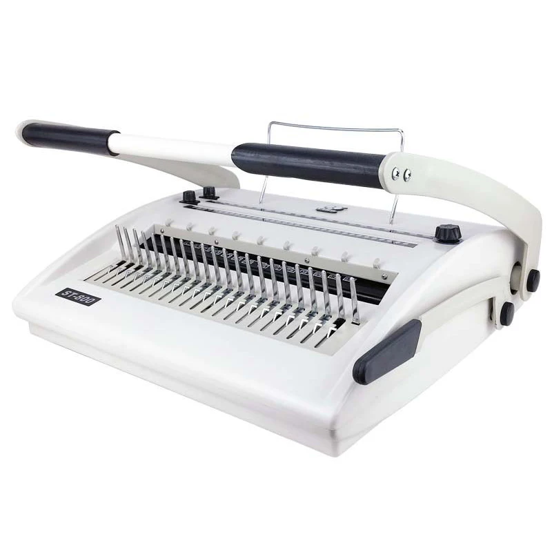 Multifunctional Comb Binding Machine ST800 Iron Ring Rubber ring dual-purpose binding machine manual Wire binding machine