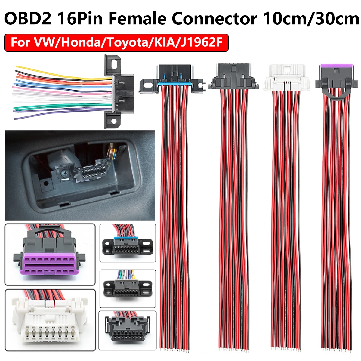 30Cm 10Cm OBD2 Cabl… - image