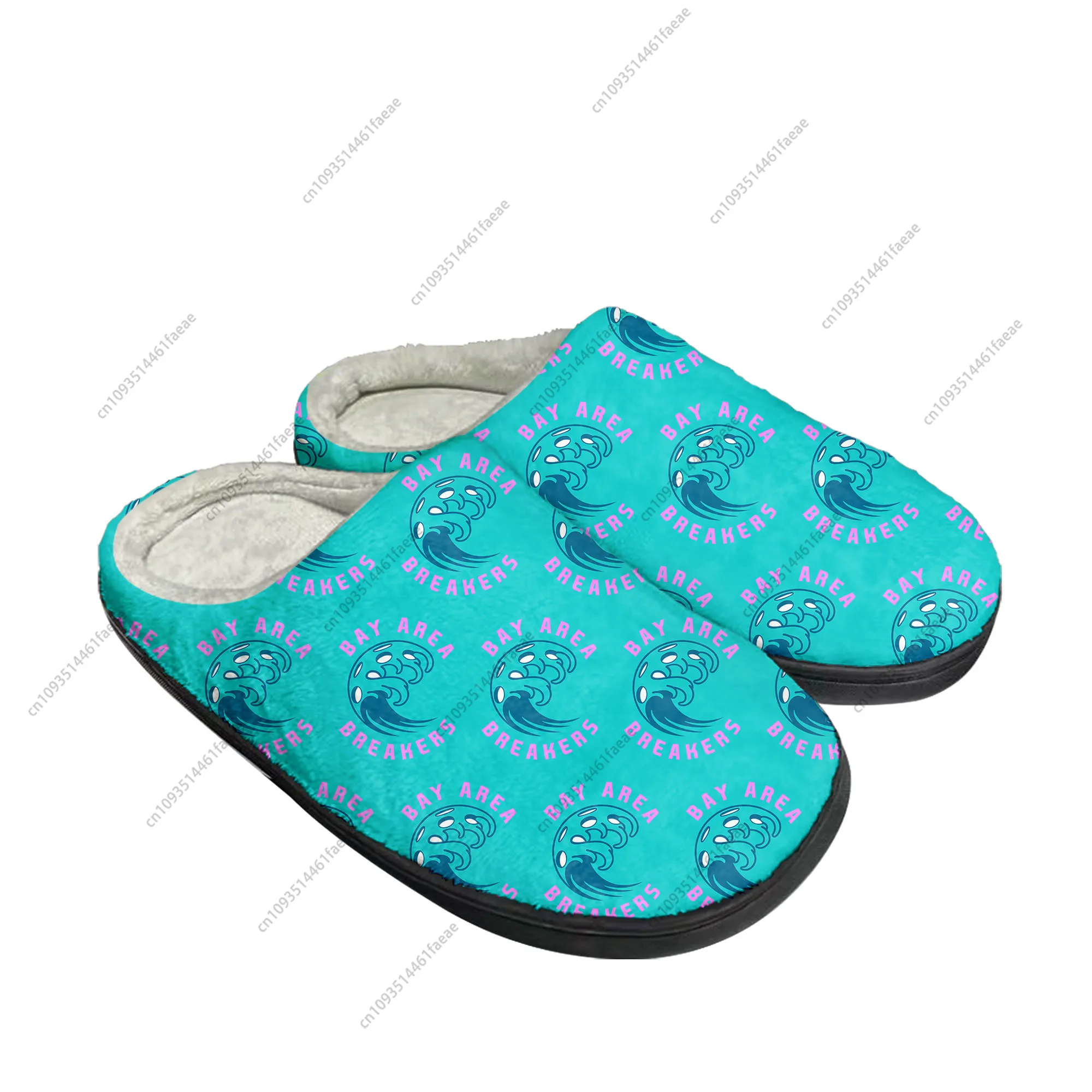 BAY AREA BREAKERS pickleball Home Cotton Slippers Mens Womens Plush Bedroom Casual Keep Warm Shoes Thermal Indoor Slipper DIY