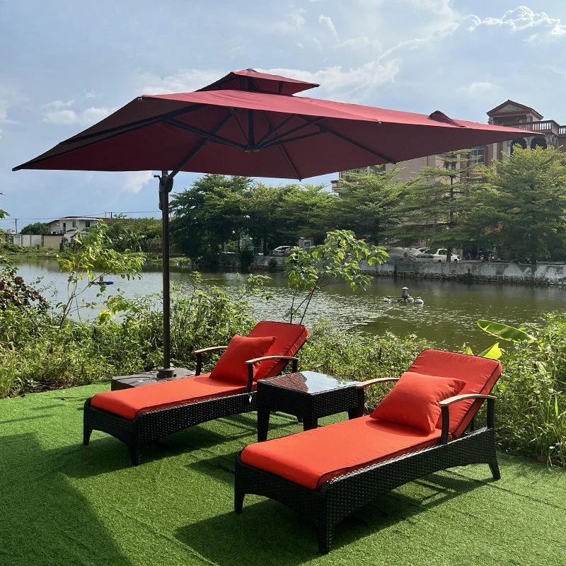 

Outdoor beach seaside swimming pool leisure lazy lounge chair outdoor garden courtyard waterproof sunscreen rattan furniture