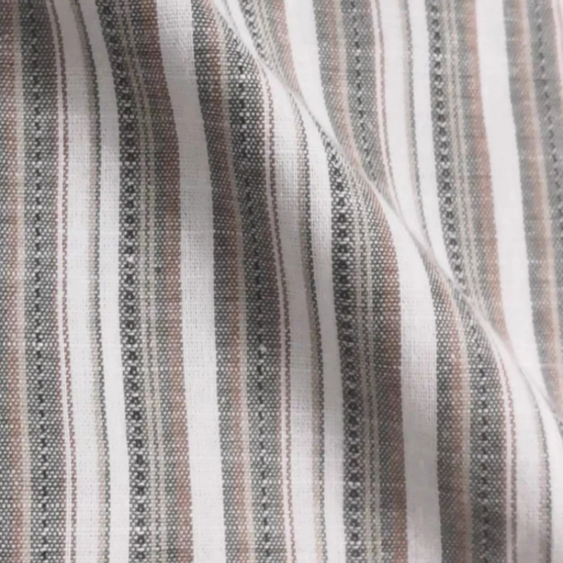 Tessuto Non elastico in cotone di canapa strisce tinte in filo per abbigliamento camicia abito pantaloni Designer fai da te materiale per cucire