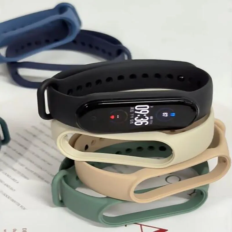 Geeignet für Xiaomi Band 5, Silikonarmband, NFC-Smartband, Sport, weich, hautfreundlich, verschleißfest, wasserdicht, atmungsaktiv