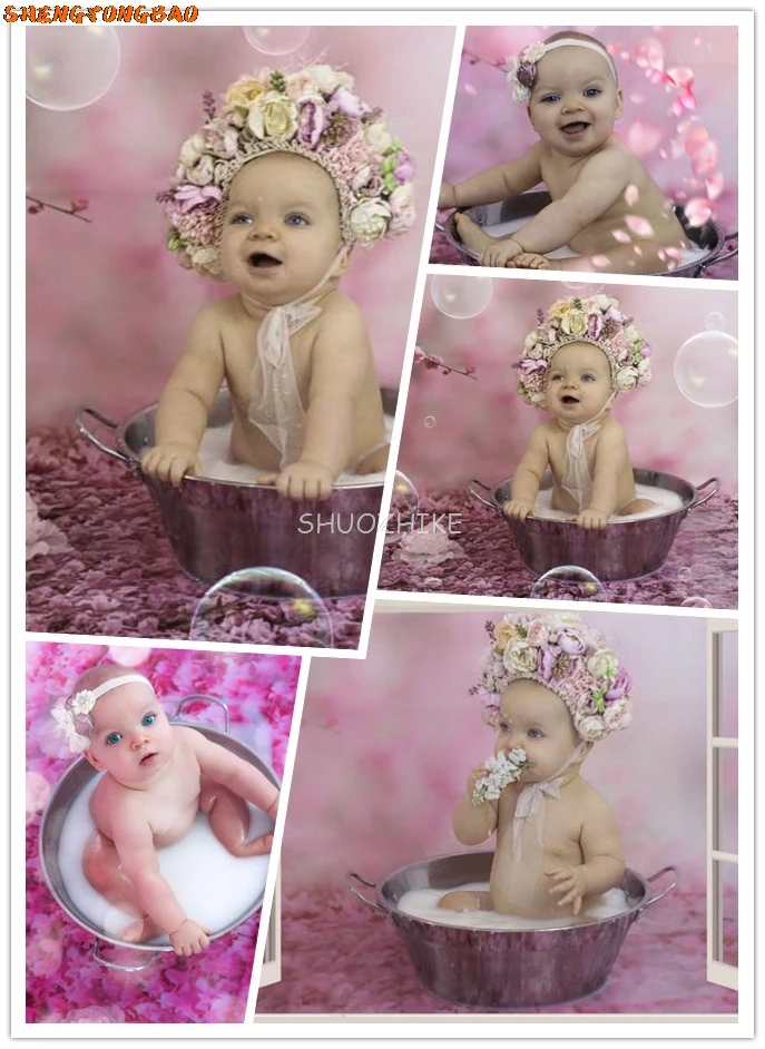 งานแต่งงานฉากหลังสีชมพูฤดูใบไม้ผลิ Blossom ดอกไม้กลีบสาขา Love เจ้าสาว Scenic การถ่ายภาพพื้นหลัง Photo Studio