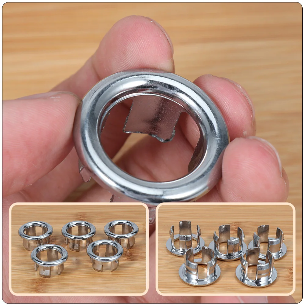 بالوعة الملحقات 20 قطعة غطاء حلقة جوفاء لحوض تجاوز حافة بالوعة الحمام التوصيل المنزل البلاستيك تجاوز حلقة استبدال