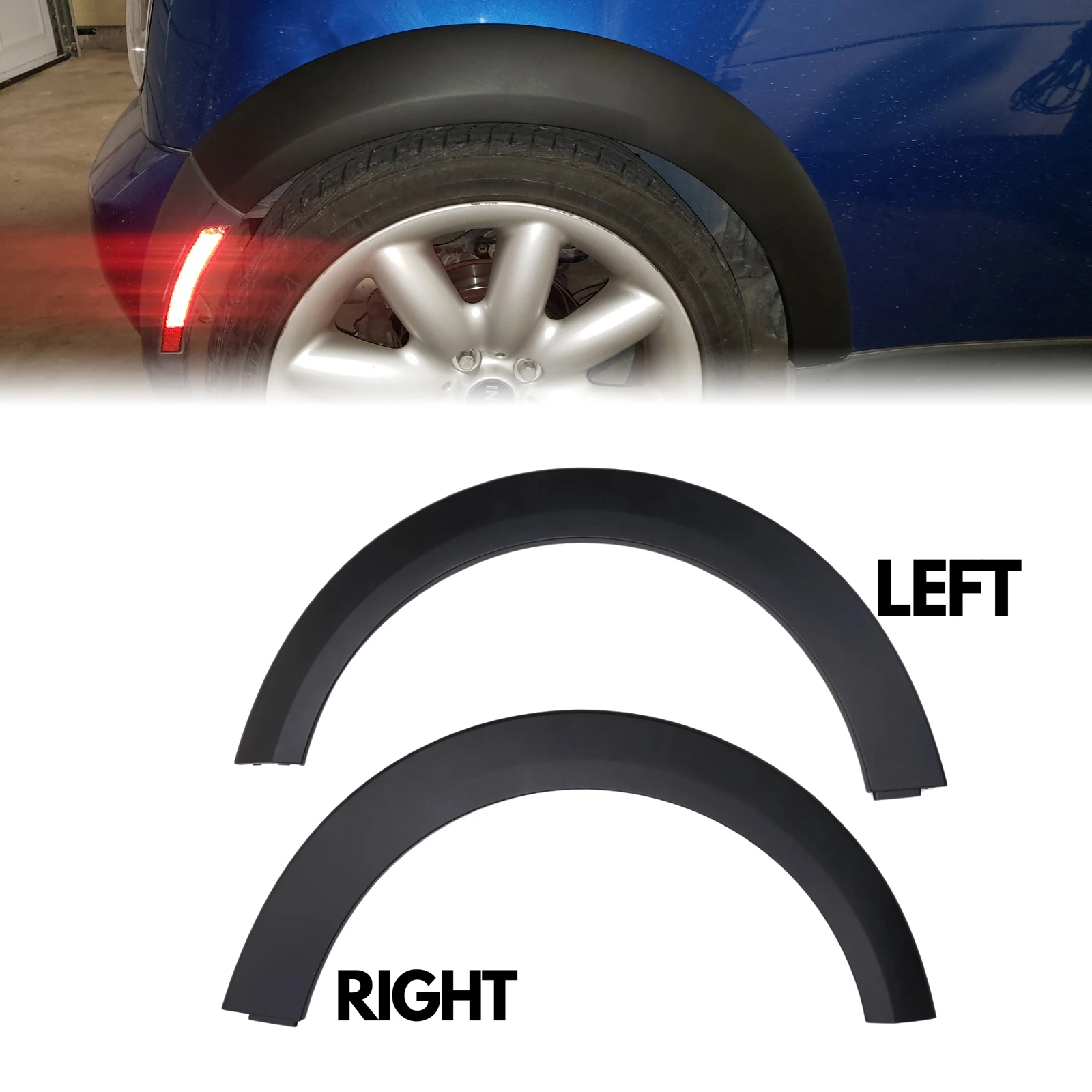 Rear Wheel Fender Mudguards Arch Trim for Mini Cooper Hatchback R50 R53 Convertible R52 2002-2008 51131505868 51131505869