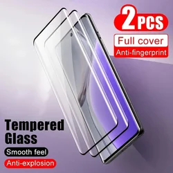 2Pcs Full Cover Tempered Glass Protective Film for OPPO Reno 12 Pro 11 10 9 Pro Find X7 Ultra X6 Pro Phone Screen Protector Film