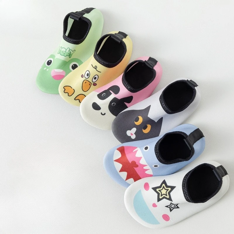 Cute Cartoon Children Holiday Summer Beach Quick Drying Aqua Swimming Shoes Outdoor Traveling Indoor Floor Shoes Bathroom Shoes
