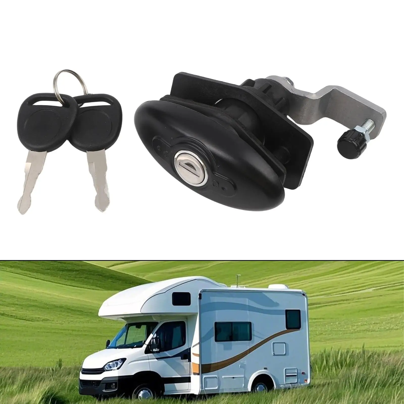 Drawer Latch ABS Zinc Alloy Material Cabinet Lock Quick Installation Sealed Compression Design For Motorhome Use