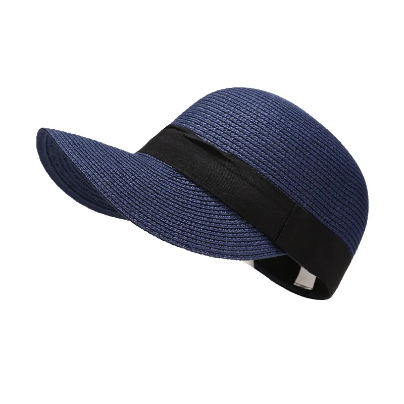 2024 Men and Women New Fashion Straw Baseball Cap Summer Outdoor Sunscreen Sunshade Rebound Cap Travel Beach Duck Tongue Hat