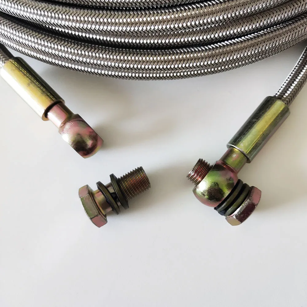 Braided Steel PTFE High Temperature Corrosion Resistant Hose Engine Vanos Oil Line Turbocharger Oil Supply Line