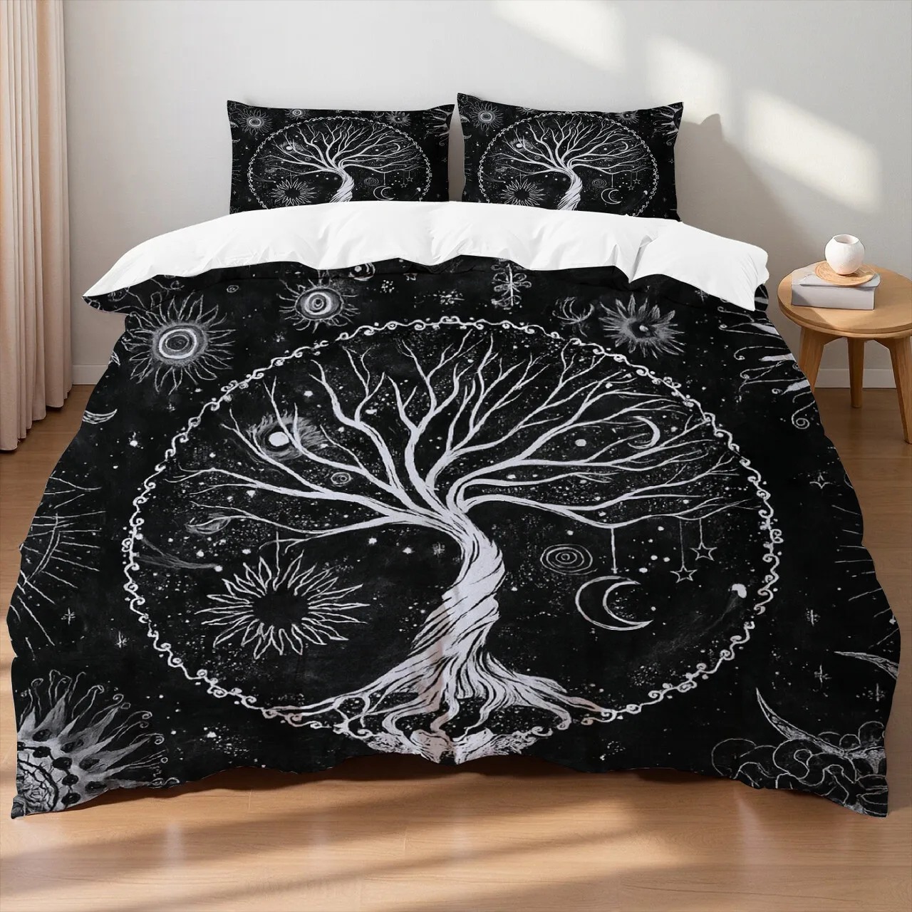 Yggdrasil Tree of Life Duvet Cover Set King Queen Double Twin Single Bed Line set Bedding Set  Fitted Sheet Pillowcases